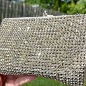 Vintage 1950’s rhinestone purse handbag.
